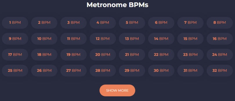 Online Metronome 有浏览器就可用的节拍器