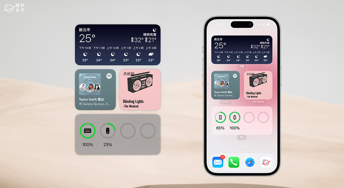Mac 桌面加入 iPhone 小工具教程，在桌面查看 iOS App 小工具资讯