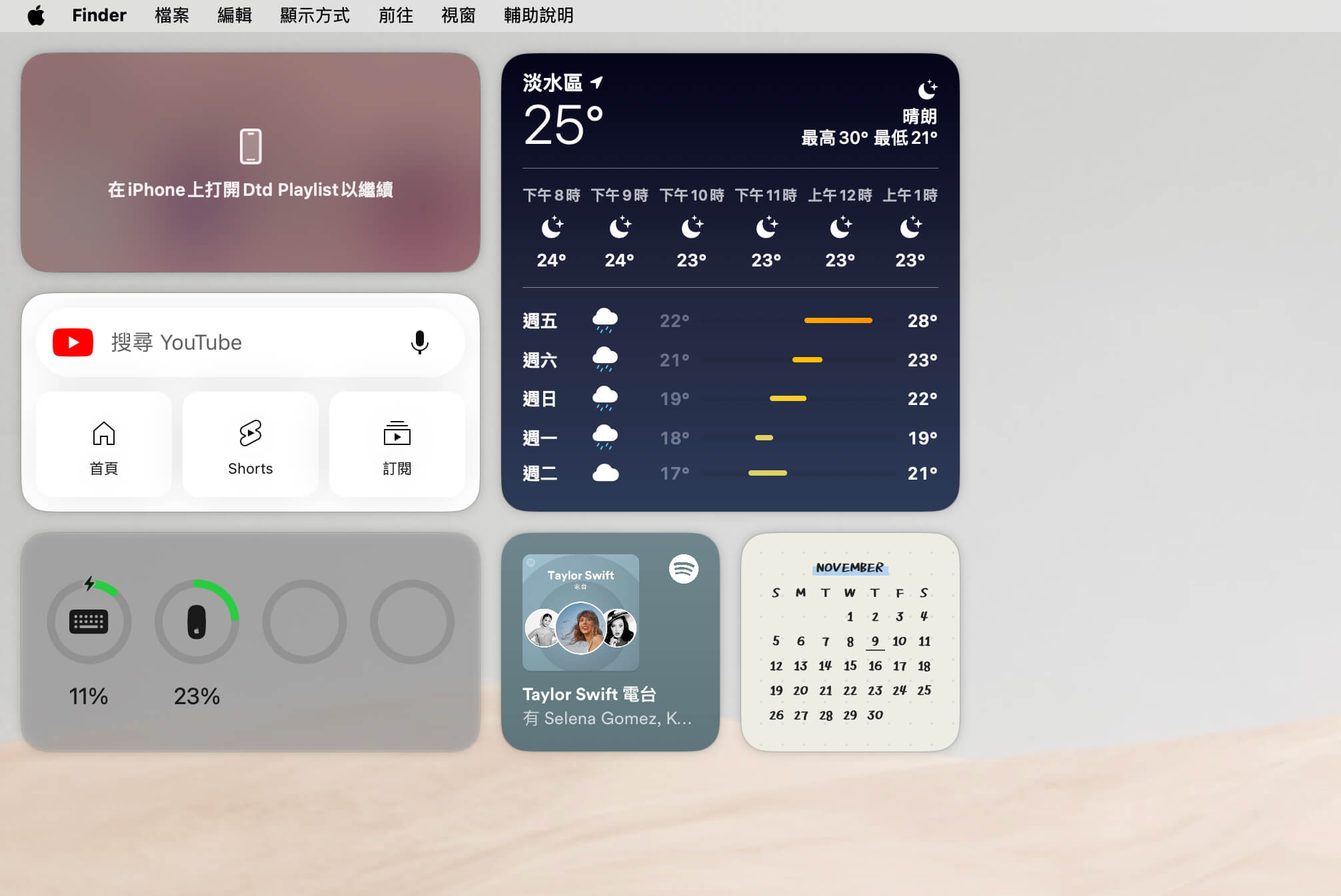 Mac 桌面加入 iPhone 小工具教程，在桌面查看 iOS App 小工具资讯