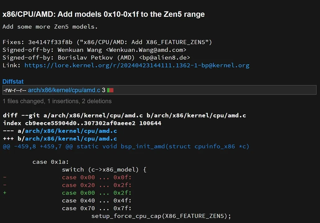 AMD Zen 5 架构 Linux 支持进度加速，新 CPU 型号加入核心中