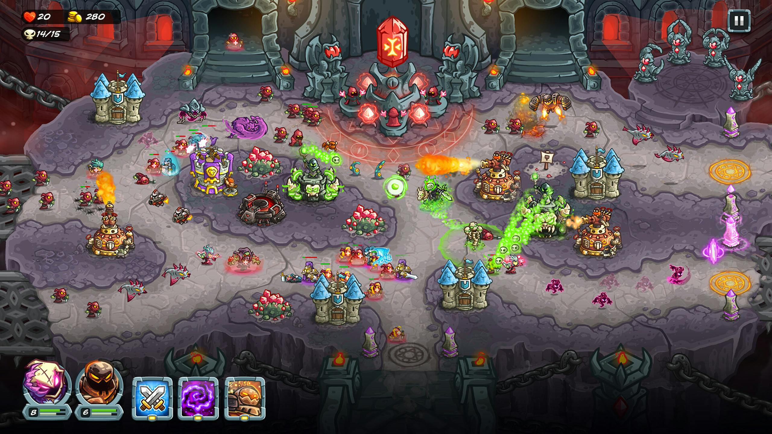 Steam经典塔防续作Kingdom Rush 5：Alliance TD 造塔操控双英雄抵御入侵