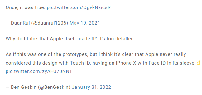 网友挖出历史，iPhone X 最初是设计成沿用Touch ID