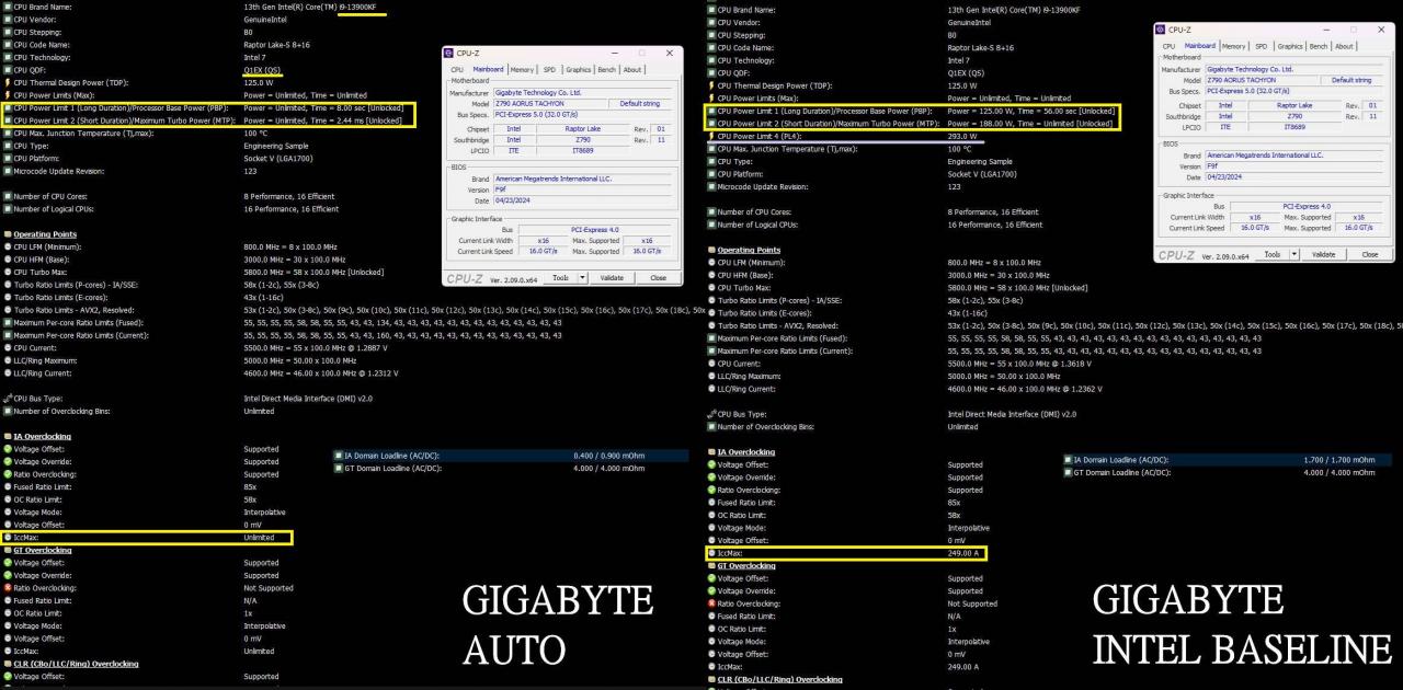 尬广跟上，技嘉也支持INTEL BASELINE模式了