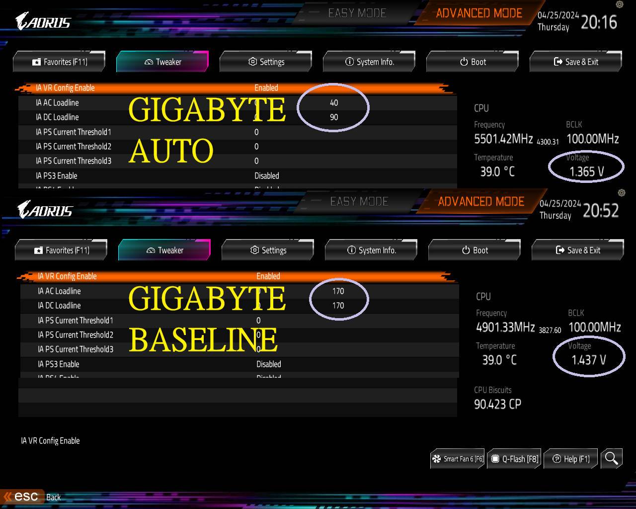 尬广跟上，技嘉也支持INTEL BASELINE模式了
