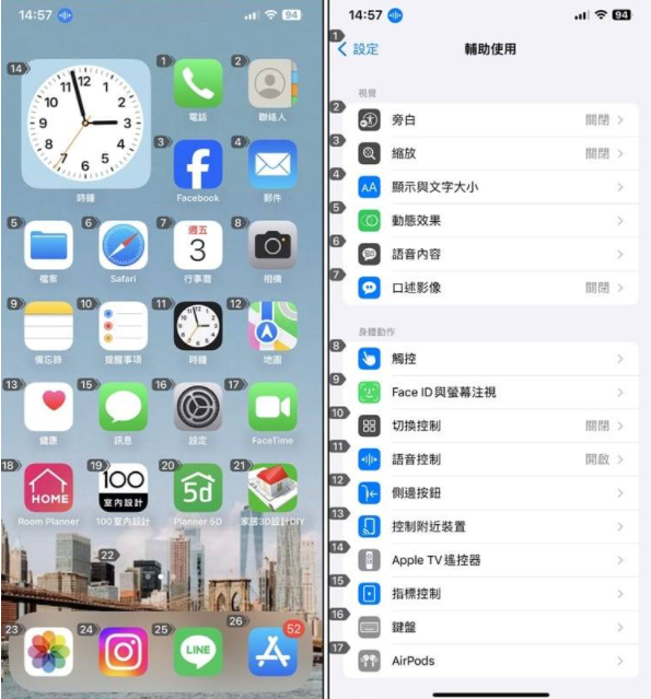 iPhone 画面一直出现数字怎么办？关闭语音控制