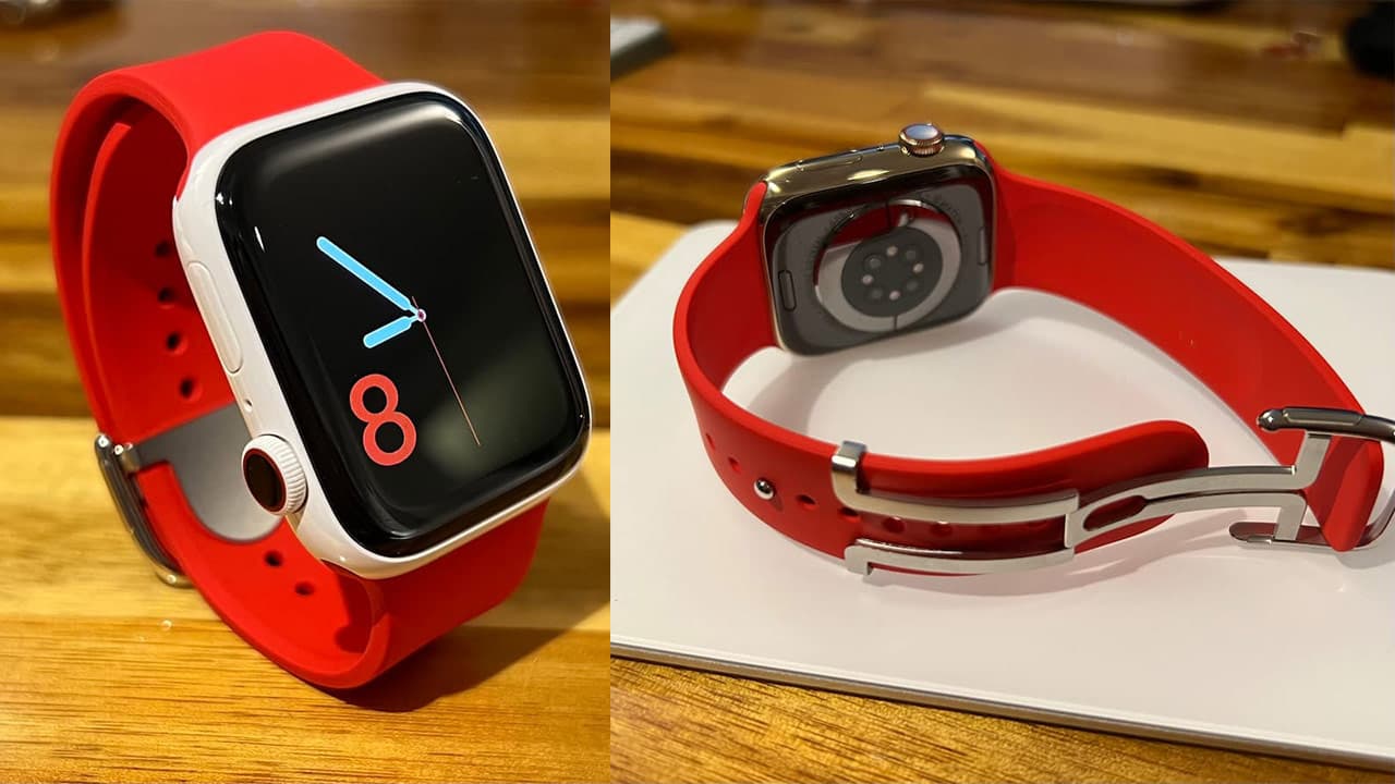 苹果未发表Apple Watch金属扣环表带原型机图片曝光