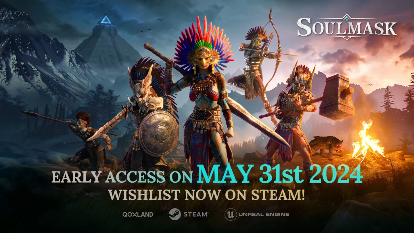《Soulmask》抢先体验版提前至 5/31 推出，活用面具之力在原始世界力求生存
