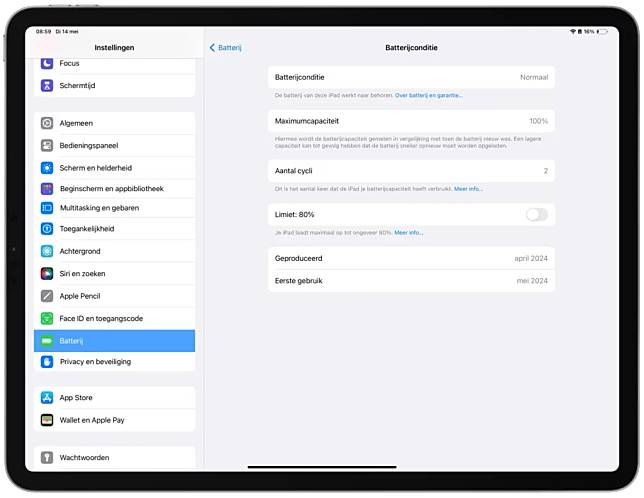 新 iPad 终于加入电池健康功能