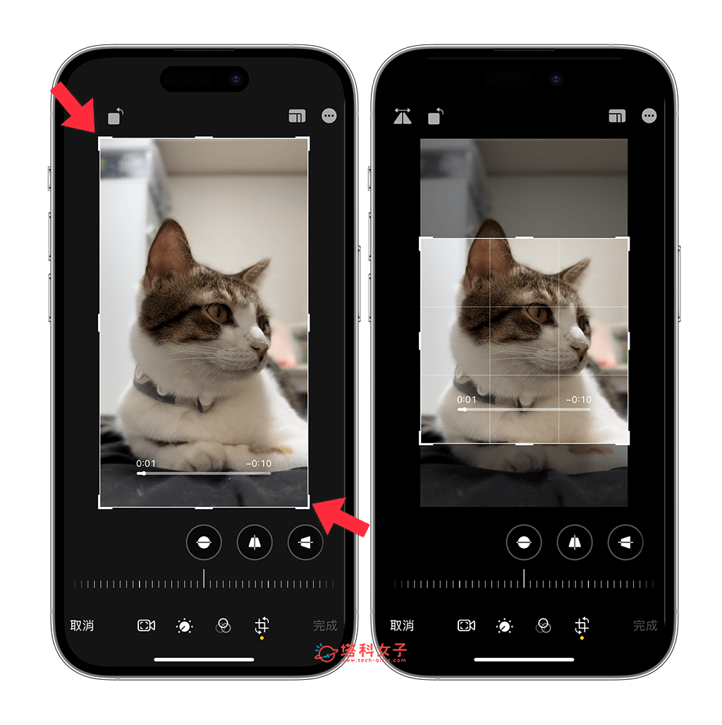 iPhone 照片裁切教程，快速在 iPhone 裁剪照片及影片的比例尺寸