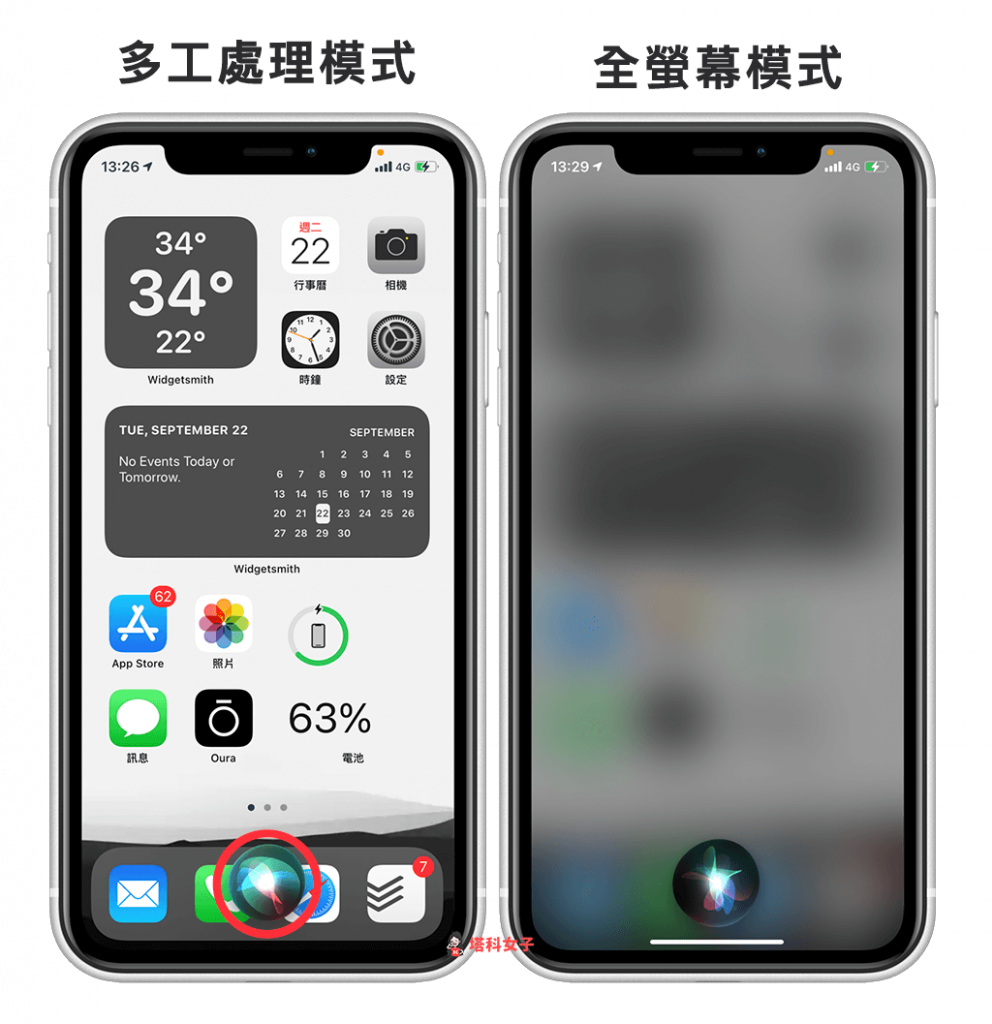 Siri 全屏幕画面/多工处理模式如何开启或关闭？教你这方法
