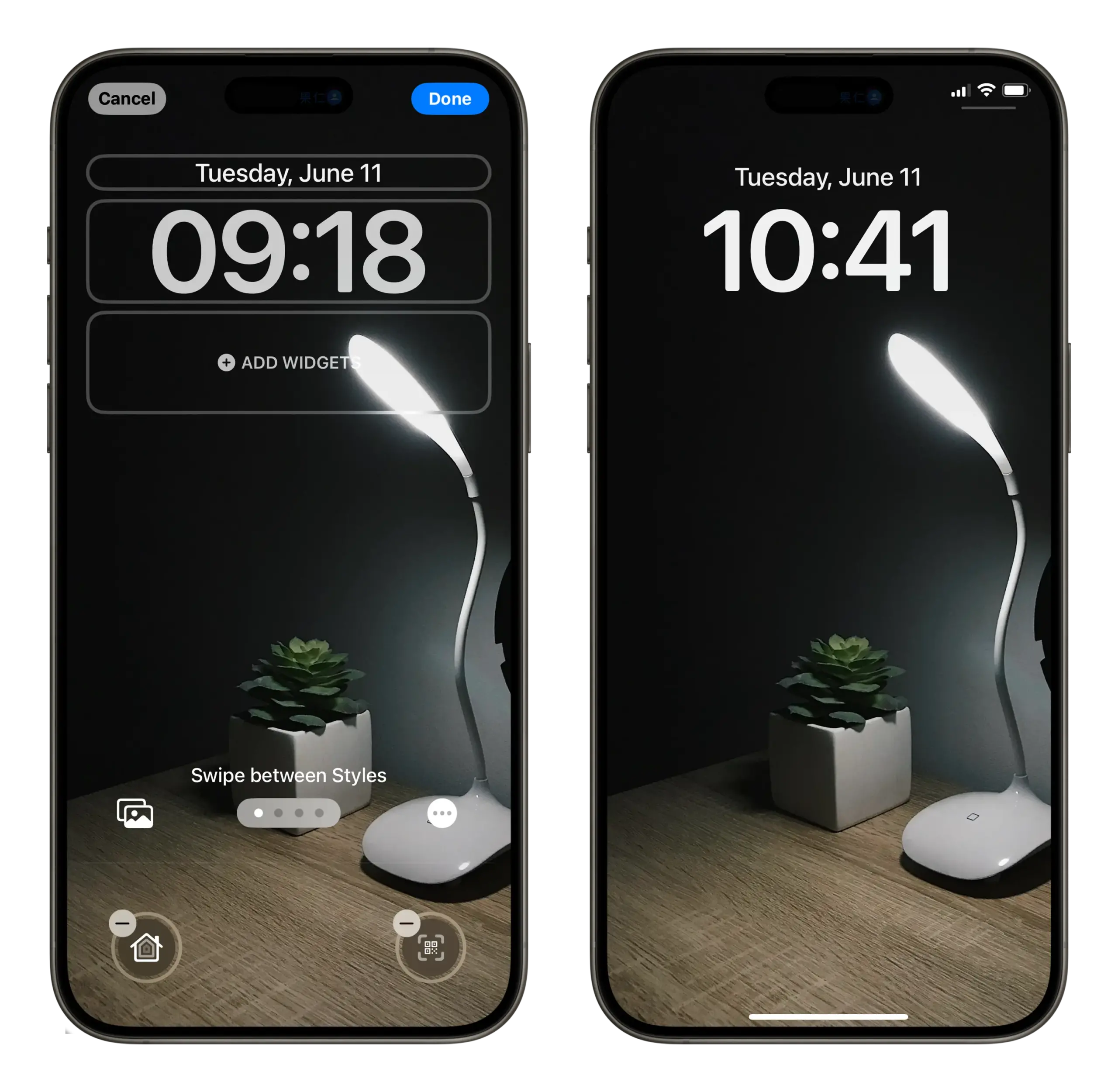 iPhone 锁定画面 手电筒 按钮 移除