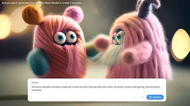 Adobe 展示全新文字生成视频技术