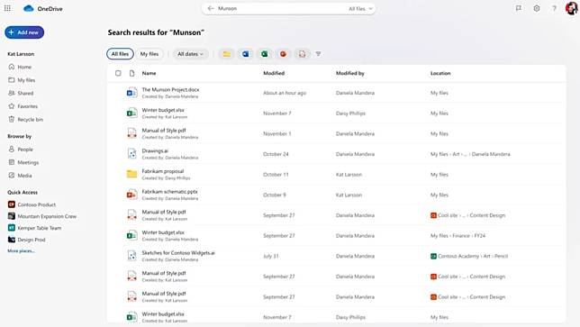 OneDrive AI 搜寻、彩色文件夹、全新手机App全面升级
