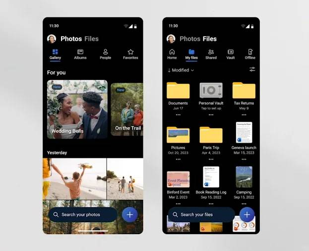 OneDrive AI 搜寻、彩色文件夹、全新手机App全面升级