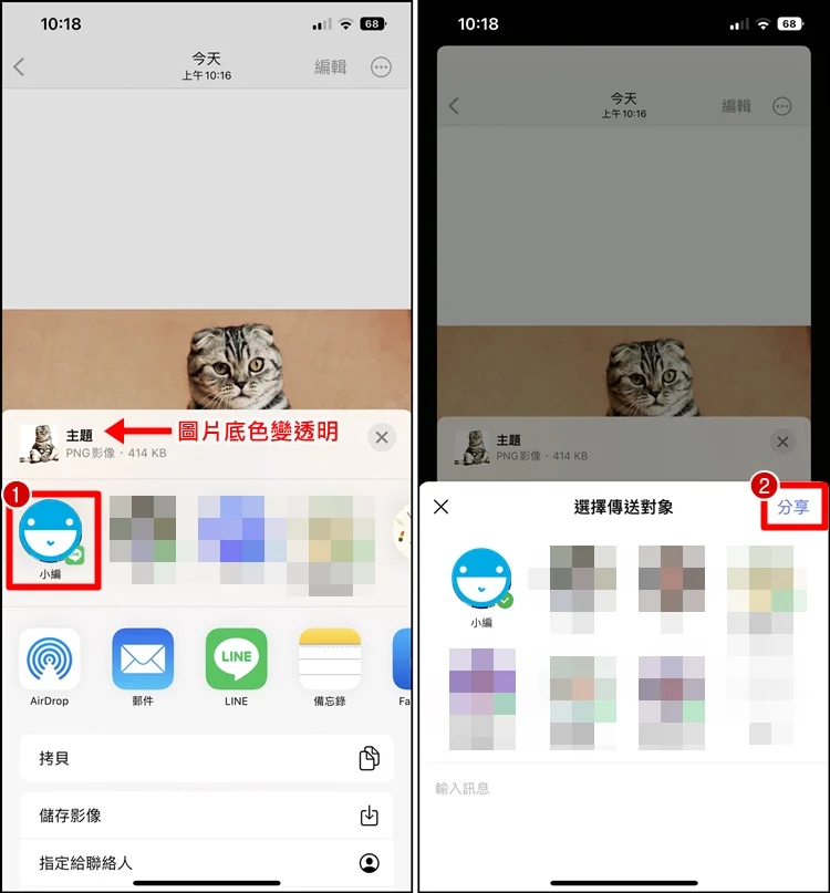 iPhone 一键快速去背教程！人物去背功能、分享照片