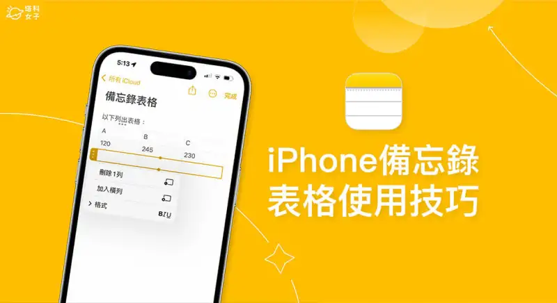 iPhone 备忘录表格使用教程：建立、分享、删除、表格宽度调整 第1张