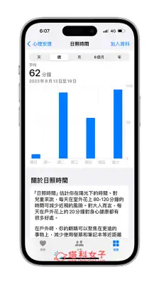 Apple Watch 日照时间功能可测量用户待在阳光下的时间有多长 (watchOS10) 第3张