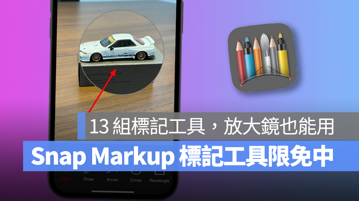 iOS 17 放大镜的最佳替代品，Snap Markup 多功能照片标记 App 限免中！ 第1张