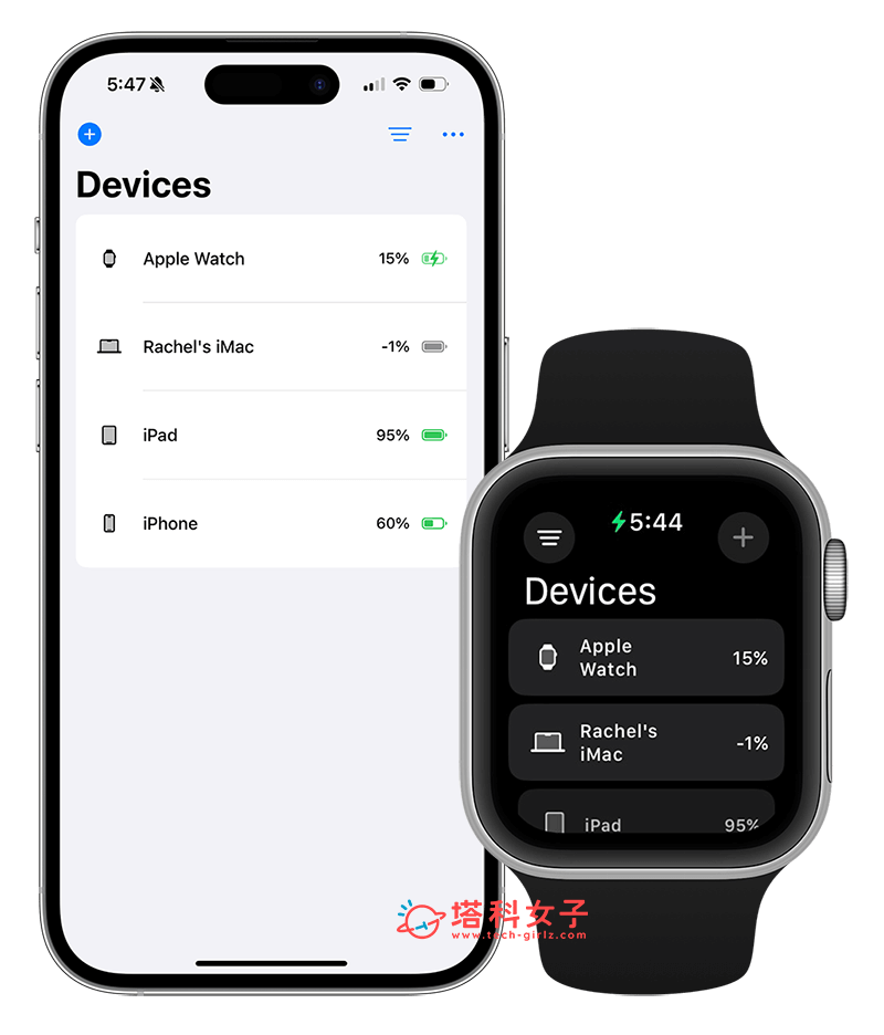 Battery Life Monitor 电量显示 App 让你在 Mac 查看 iPhone、Apple Watch、iPad 等所有苹果装置电量 第8张