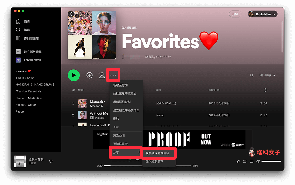 Spotify 播放清单设为私人怎么用？避免公开所有歌单内容 第8张