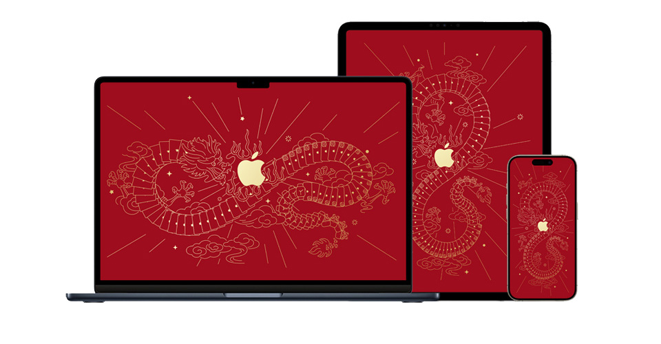 苹果 2024 龙年壁纸分享，帮你的 iPhone、iPad、Mac 增添春节气氛 第6张