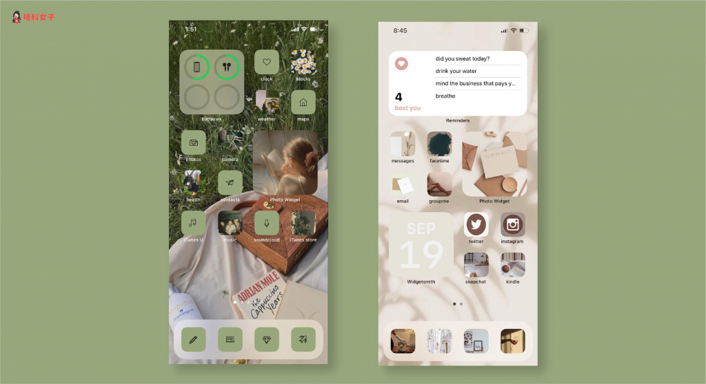 iOS 14 壁纸排版教程，快参考这些 iPhone 桌面设计 (附 icon 素材) 第7张