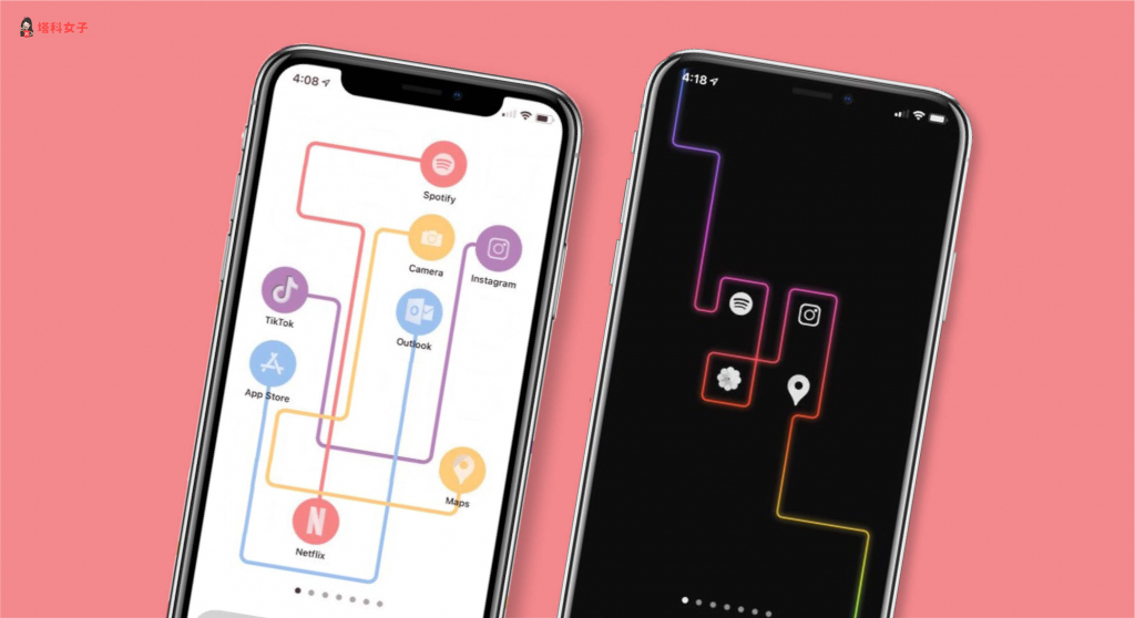 iOS 14 壁纸排版教程，快参考这些 iPhone 桌面设计 (附 icon 素材) 第9张