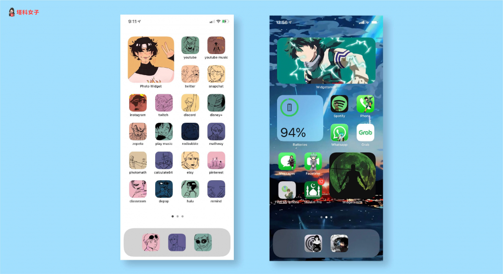 iOS 14 壁纸排版教程，快参考这些 iPhone 桌面设计 (附 icon 素材) 第12张