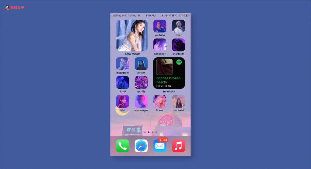 iOS 14 壁纸排版教程，快参考这些 iPhone 桌面设计 (附 icon 素材) 第15张