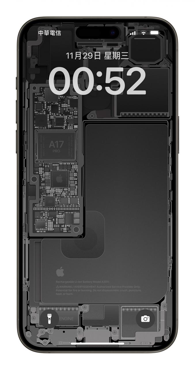 7 款 iPhone 15 Pro 全系列 X 光透明壁纸下载 第5张