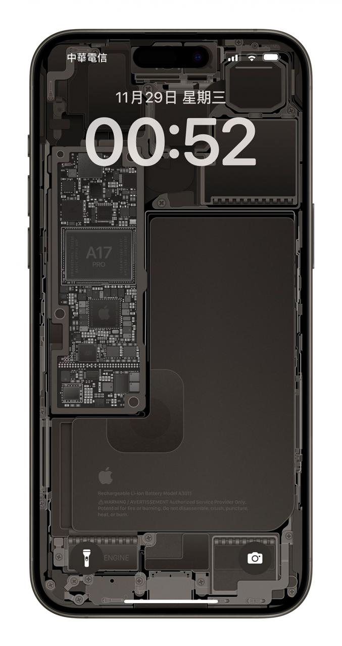 7 款 iPhone 15 Pro 全系列 X 光透明壁纸下载 第6张