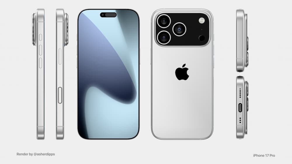 apple new iphone 17 pro series appearance design a1