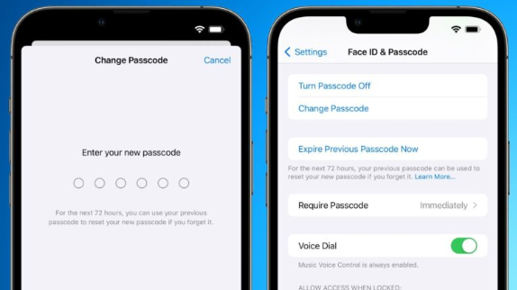 iOS 17加入贴心小功能，改新密码后能在72小时内使用旧密码重置 第2张