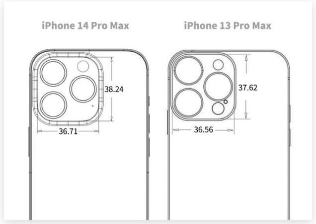 iPhone 14外壳模型现身！2种尺寸与4款机型确定 第4张
