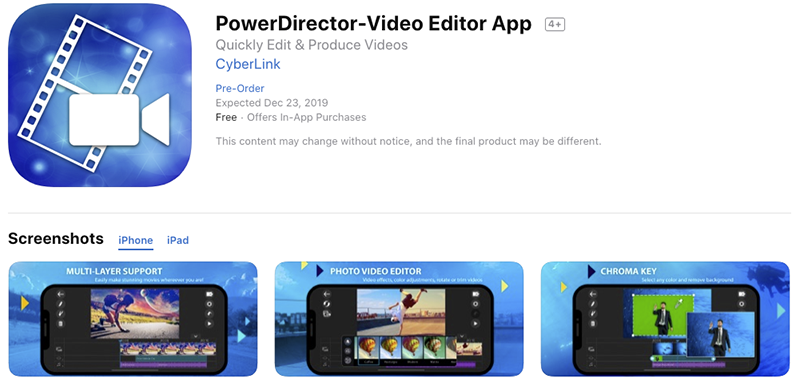 CyberLink 威力导演 iOS 版确认 12/23 登场（内有预订连结，别错过！） 第4张