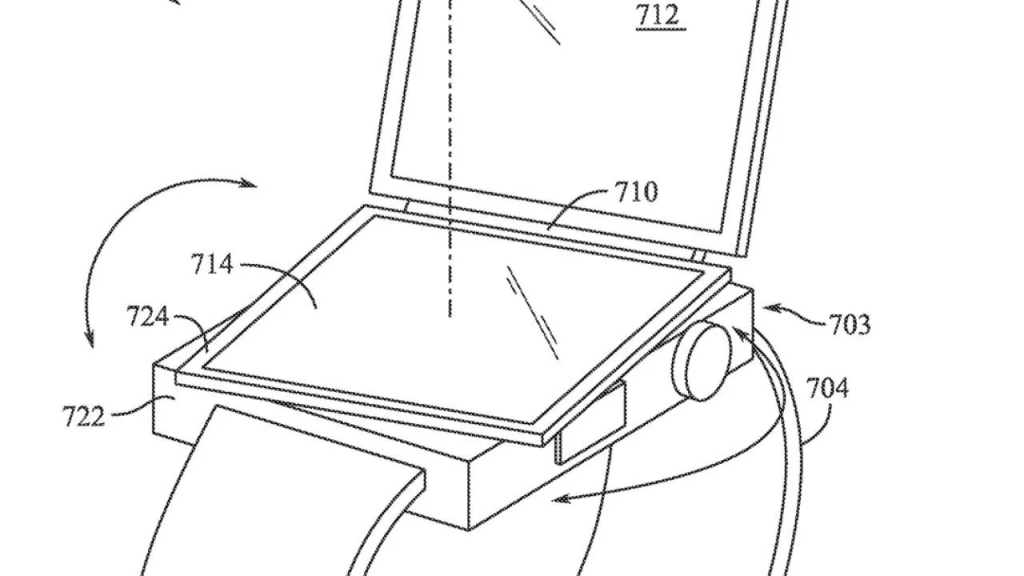 智能手表专利显示，Apple 曾考虑过折叠屏的 Apple Watch