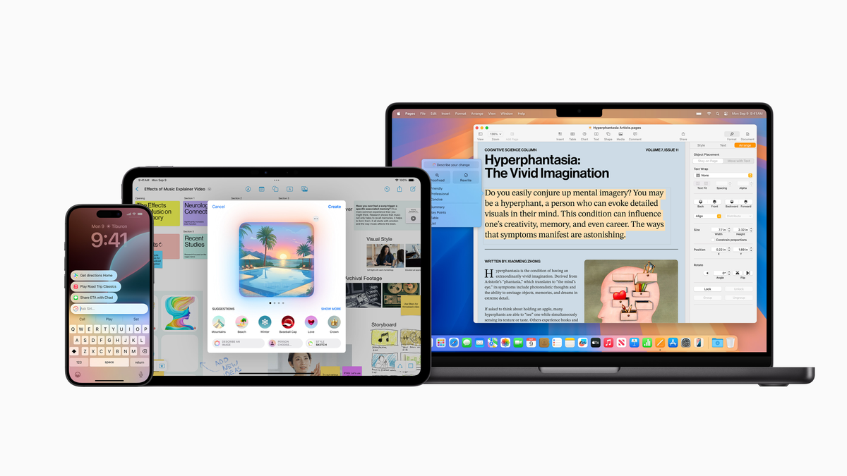 Apple Intelligence下个月将于iPhone、iPad与Mac登场 第1张