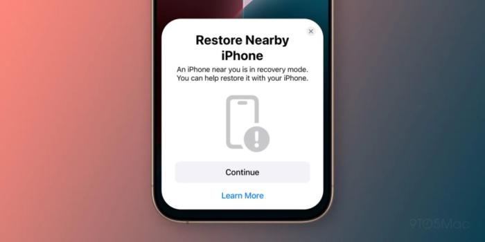 苹果iOS18系统拥有隐藏「无线恢复」功能，可用其他iPhone或iPad隔空无线恢复iPhone16手机系统固件 第2张