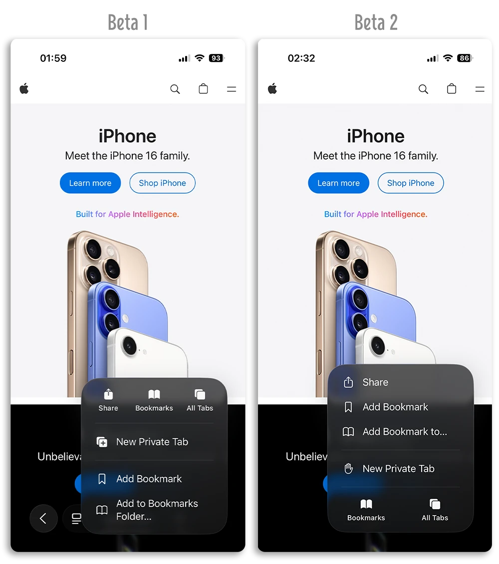 iOS 26 Developer Beta 2 Bug修复新功能变化