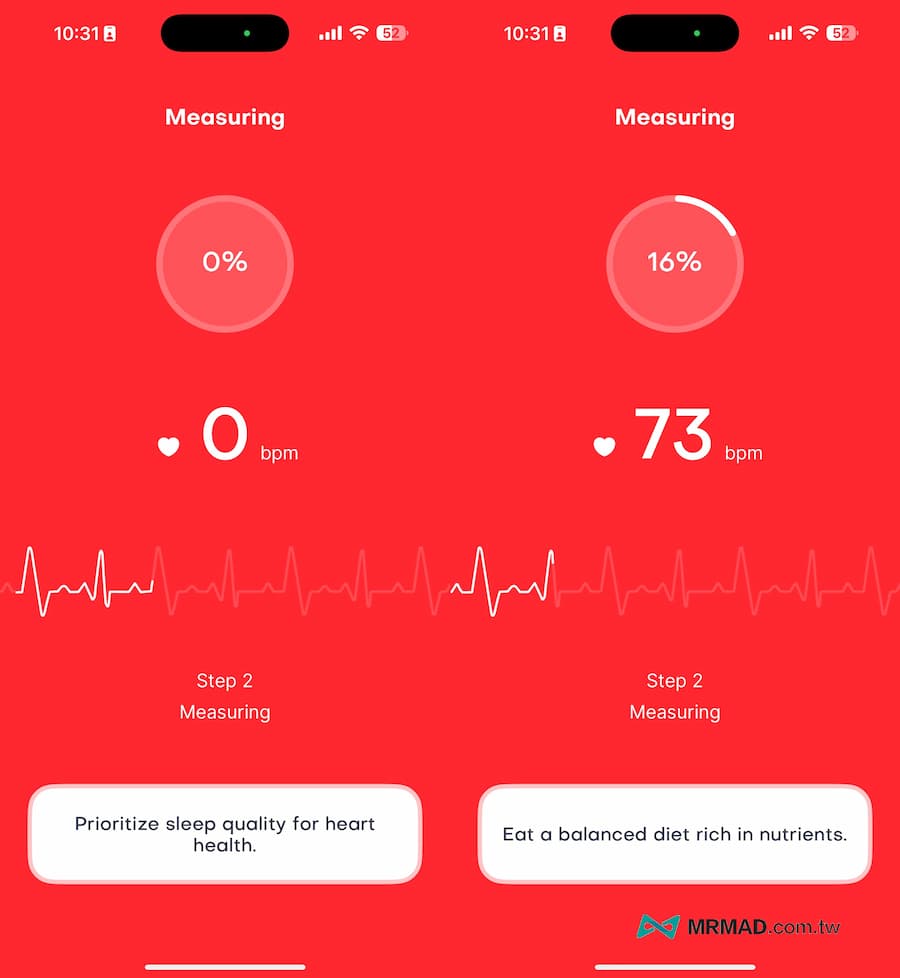 iPhone相机测量心跳工具《Heart Rate Monitor》 2